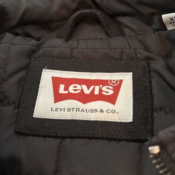 Levi’s Men’s Black Cotton Twill Jacket with Quilted Insulated Liner size xl - Picture 7 of 10